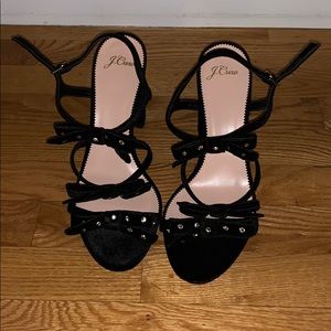 J crew strapped heels